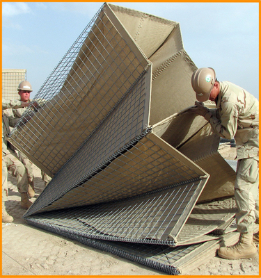 heavy duty Defensive barriers sandbags MIL1 MIL7 Defensive bag bastions barriers no hesco barrier for shooting range