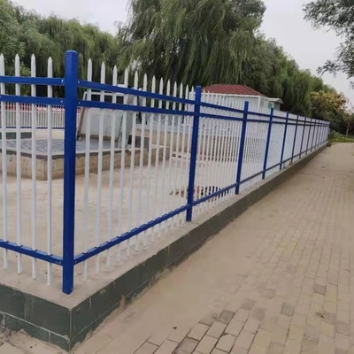 D Pale W Pale Steel Security Metal Palisade Fencing Rot Proof OEM