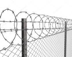 4.00mm 4.50mm 5.00mm Razor Barbed Y Post Fencing PVC Coated Anti Climb