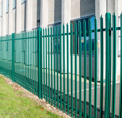 Customized heavy duty palisade fence panels D straight type palisade fencing