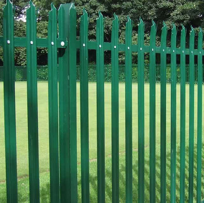 Customized heavy duty palisade fence panels D straight type palisade fencing