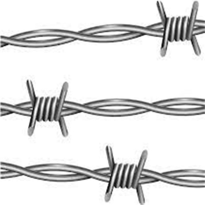 BWG16 Hot Dipped Galvanized Barbed Wire Price Per Roll Barbed Wire Fence